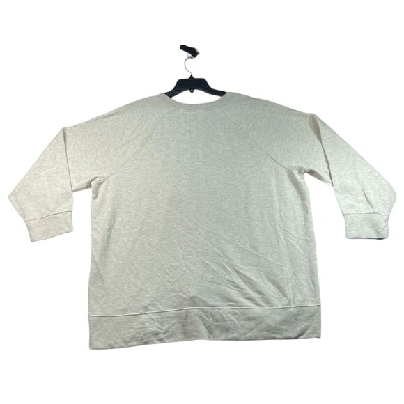 Style and Co Sweater Womens Plus size 3X Cream Beige Lounge Oversized New - Picture 2 of 7